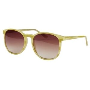 KOMONO Urkel Lemon Horn Sunglasses NEW square yellow